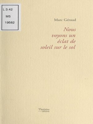 cover image of Nous voyons un éclat de soleil sur le sol